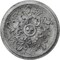 Ekena Millwork Katheryn Ceiling Medallion (Canopies up to 2 1/8"), 14 1/2"OD x 2 3/4"P, Ultra Pure White Crackle CM14KTUWC - alternate 1
